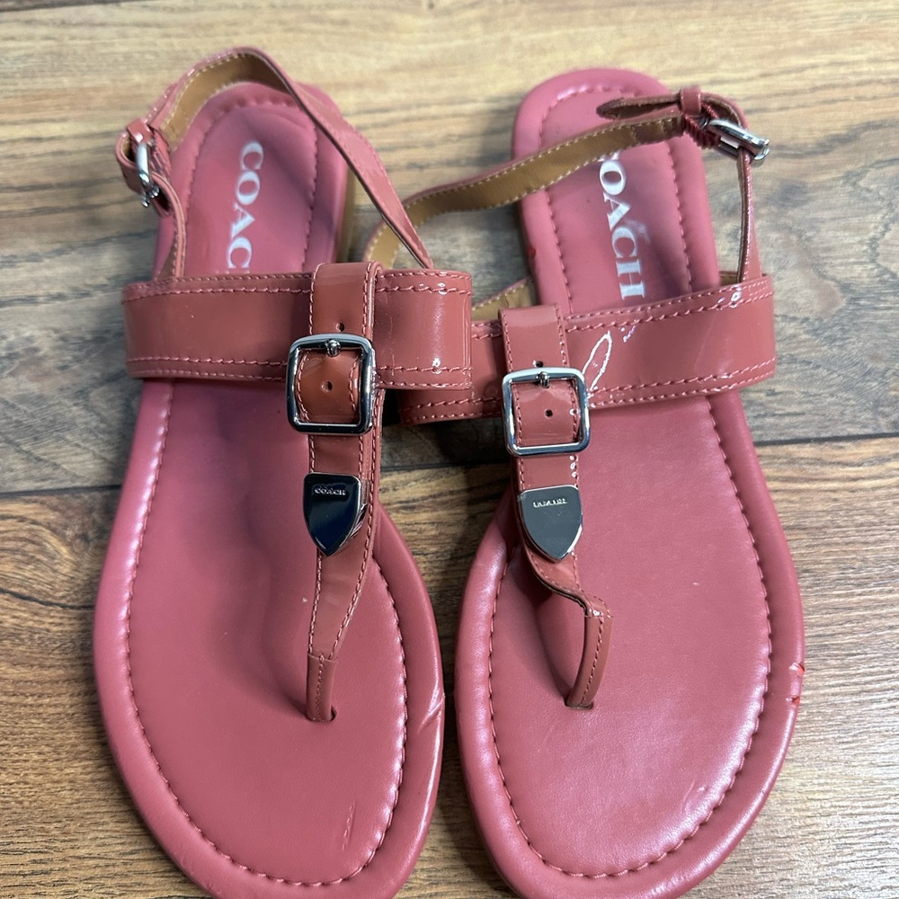 New Coach Cassidy Sandals Size 6 Color Blush Pink
